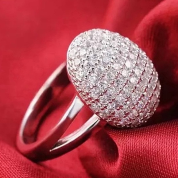 NEW BELLA 925 STERLING SILVER DIAMOND RING, BEAUTIFUL RING, SHINY RING - Picture 7 of 7